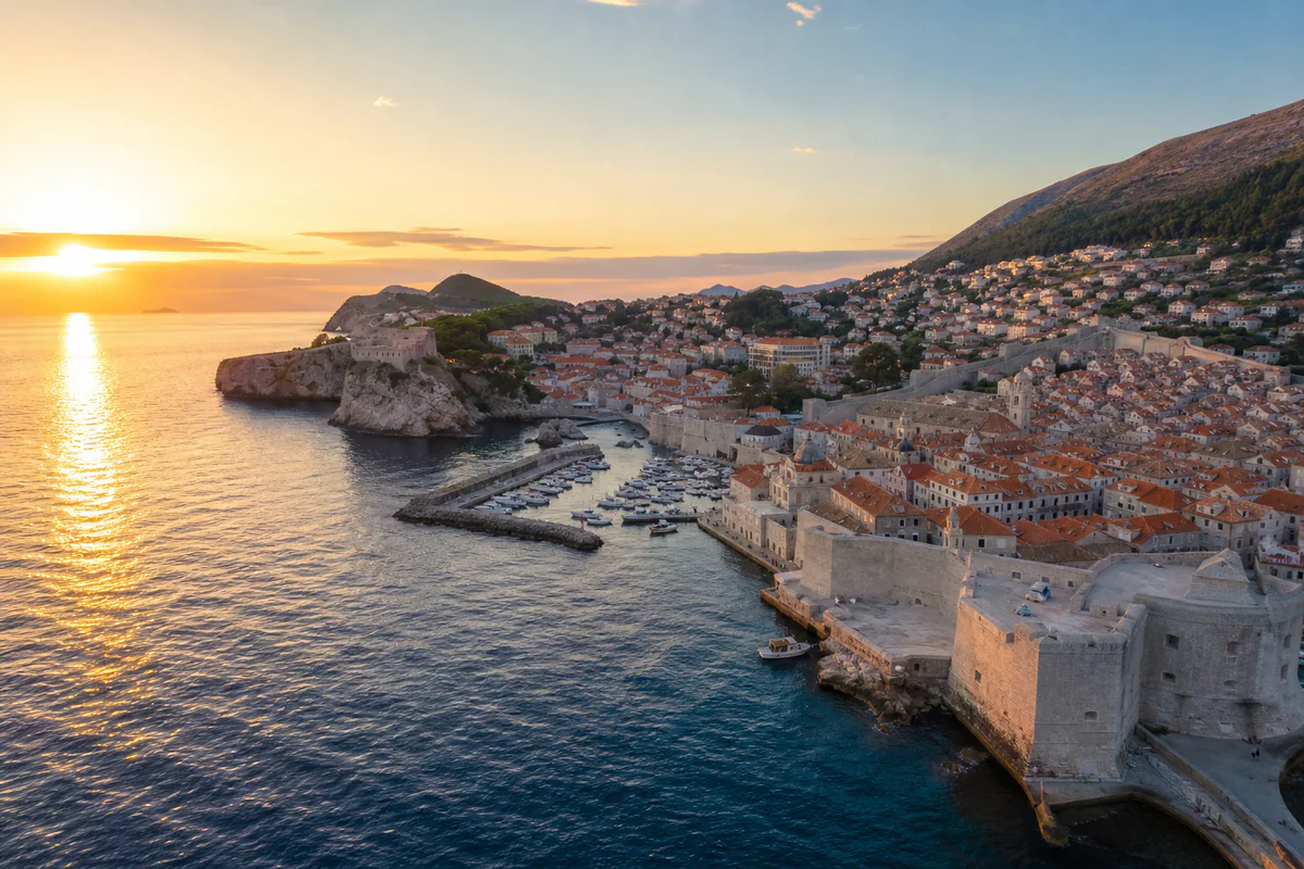 Aerial travel view of Croatia, illustrating Do Croatia Days Count Toward Schengen 90/180?.