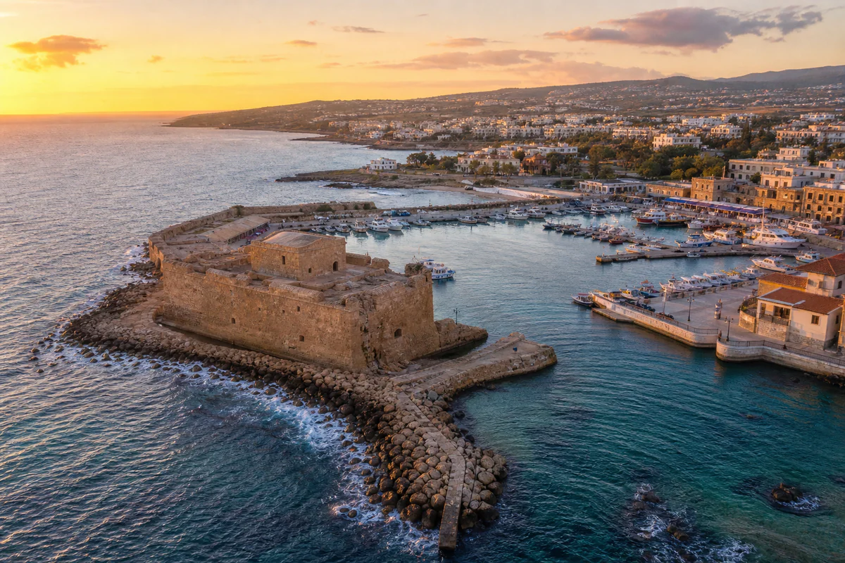 Aerial travel view of United States, illustrating Do Cyprus Days Count Toward Schengen 90/180?.