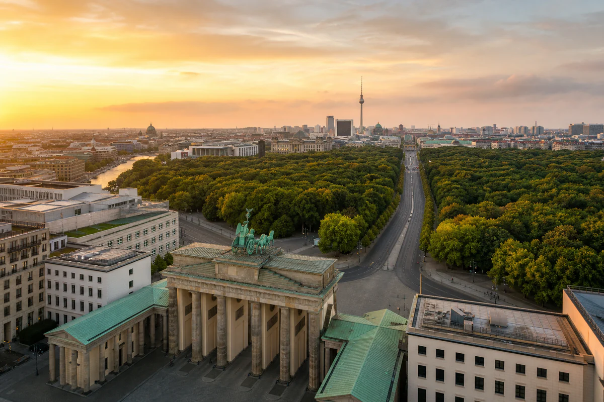 Aerial travel view of Germany, illustrating Germany 183-Day Tax Residency Rule: What Digital Nomads Get Wrong.