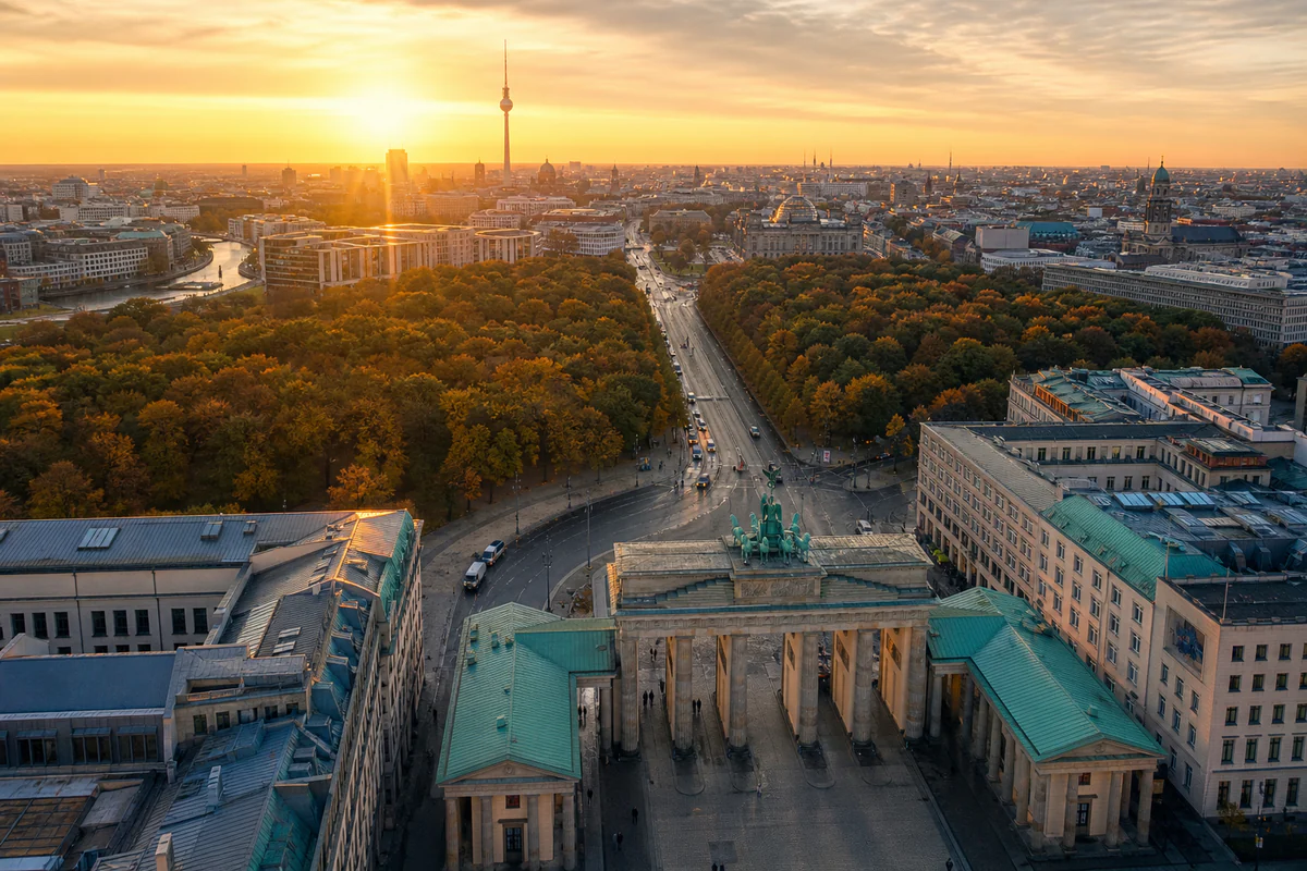 Aerial travel view of Germany, illustrating Germany 183-Day Tax Residency Rule 2026: A Digital Nomad and Expat Day-Counting Guide.