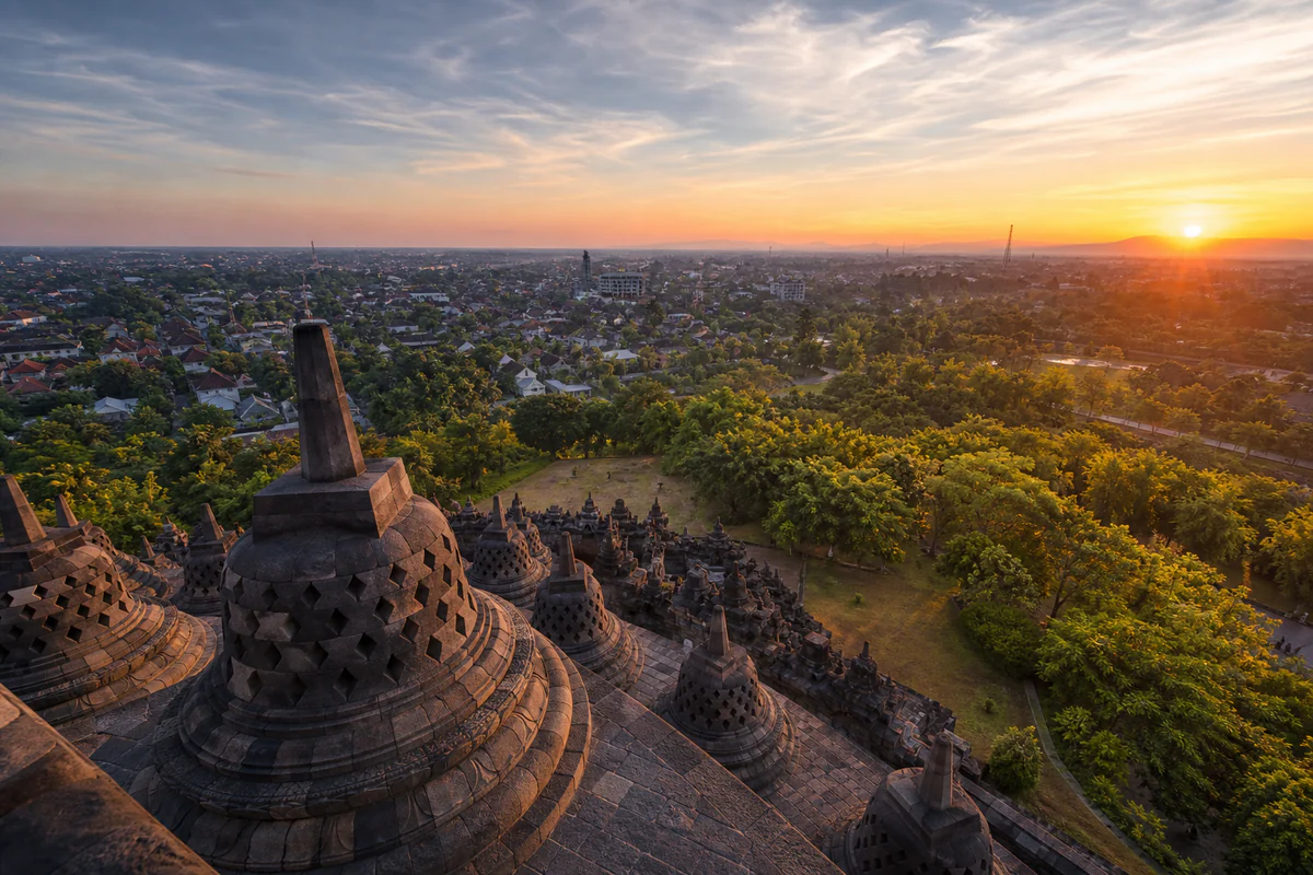 Aerial travel view of Indonesia, illustrating Indonesia E33G Remote Worker Visa: What Dates Digital Nomads Need to Track.