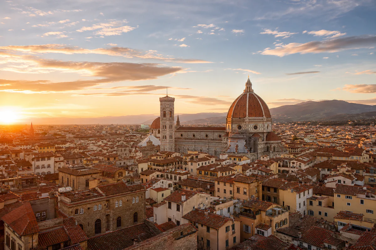 Aerial travel view of Italy, illustrating Italy Tax Residence: Physical Presence After the 2024 Reform.