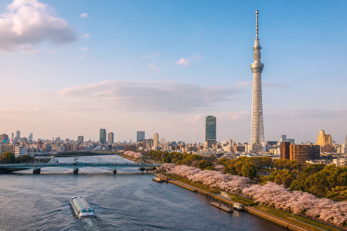 Aerial travel view of Japan, illustrating Japan Digital Nomad Visa: How to Track the Six-Month Stay.