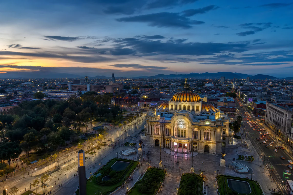 Aerial travel view of Mexico, illustrating Mexico Visitor Stay: Why 180 Days Is a Maximum, Not a Guarantee.
