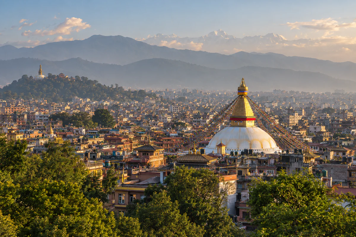 Elevated view of Kathmandu, Nepal