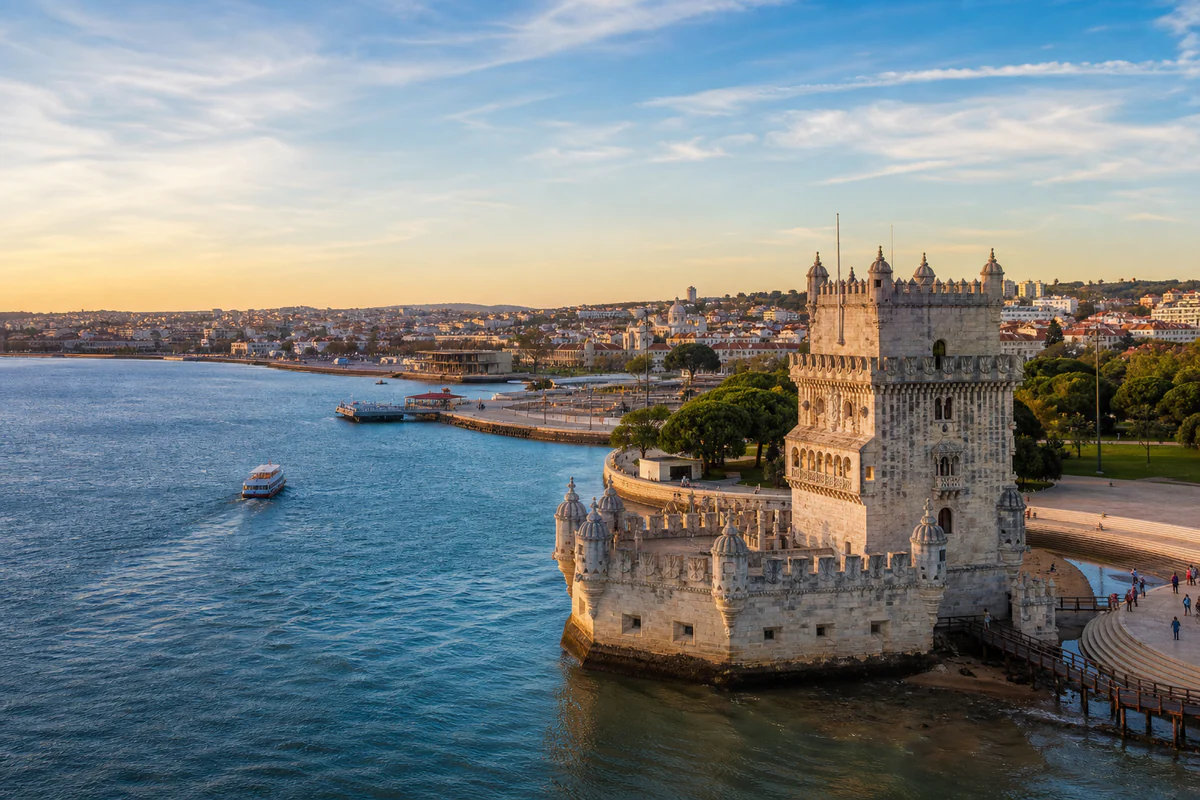Aerial travel view of Portugal, illustrating Portugal D8 Remote-Work Visa: What Digital Nomads Need to Track.