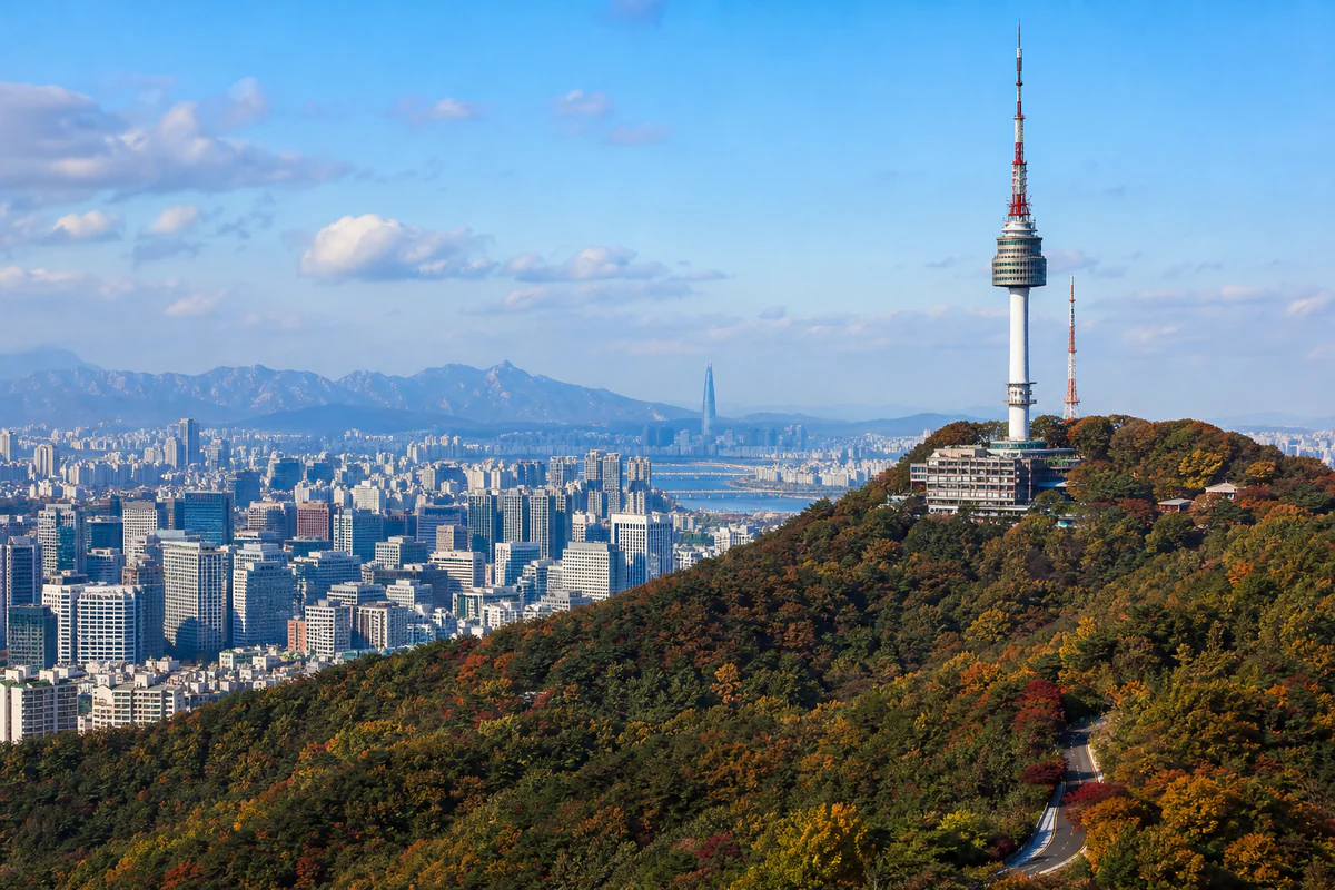 Aerial travel view of South Korea, illustrating South Korea Workation Visa: 2026 Status and Day Tracking.