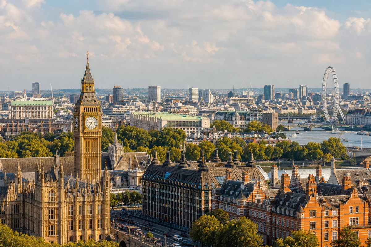 Aerial travel view of United Kingdom, illustrating UK Statutory Residence Test: How the 183-Day Rule Really Works for Digital Nomads.
